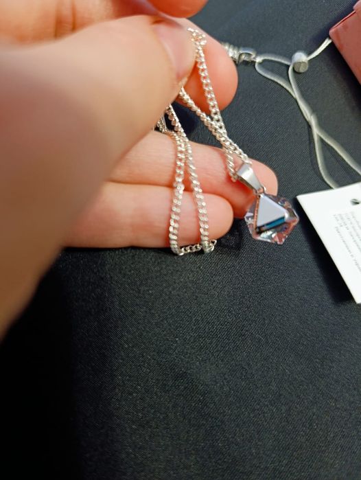 Підвіска Swarovski зі срібним ланцюжком 45 см.