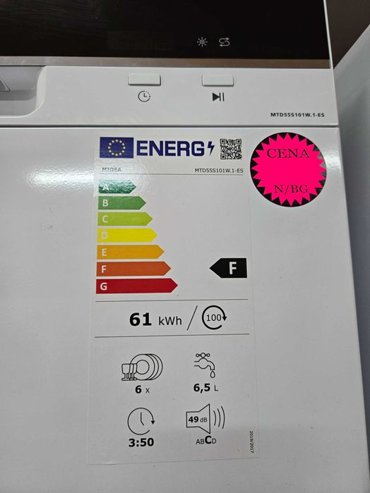 Janki, ul. Wspólna 6 Zmywarka nablatowa Midea 6 kompletów