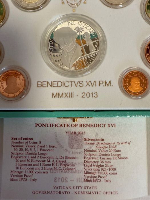 Coleção de Moedas Serie divisional Proof