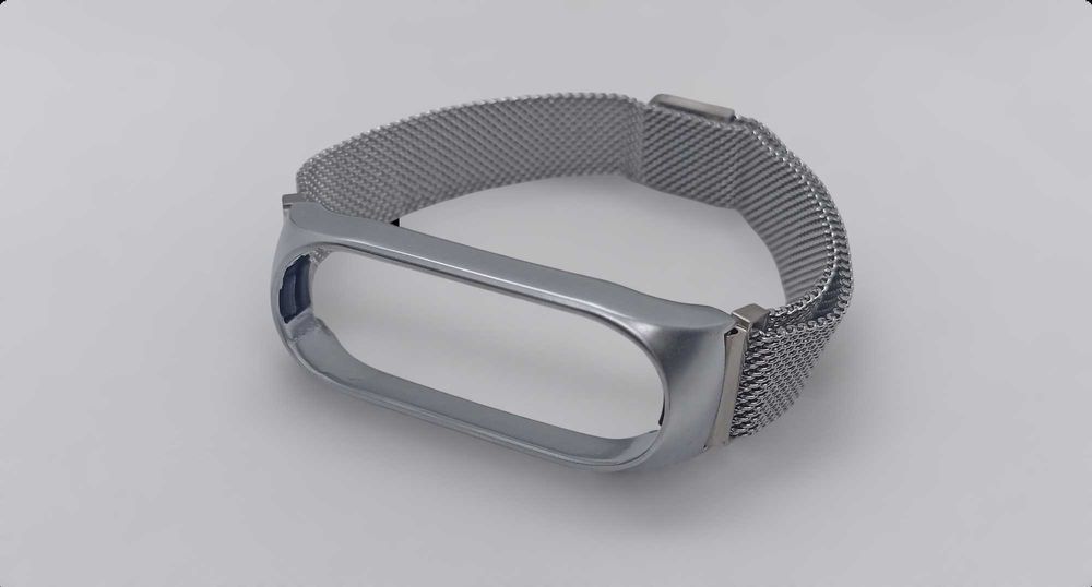 Браслет металевий Mi Band 3/4/5/6 Браслет железный ремешок ми бенд