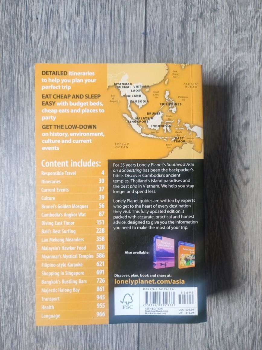 Przewodnik Lonely Planet Southeast Asia on a shoestring