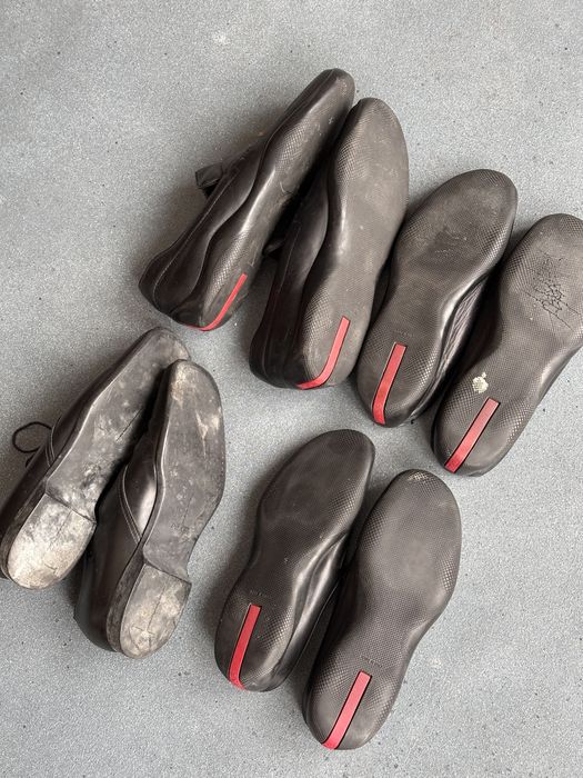 Взуття Prada 4 пари чорне red tab