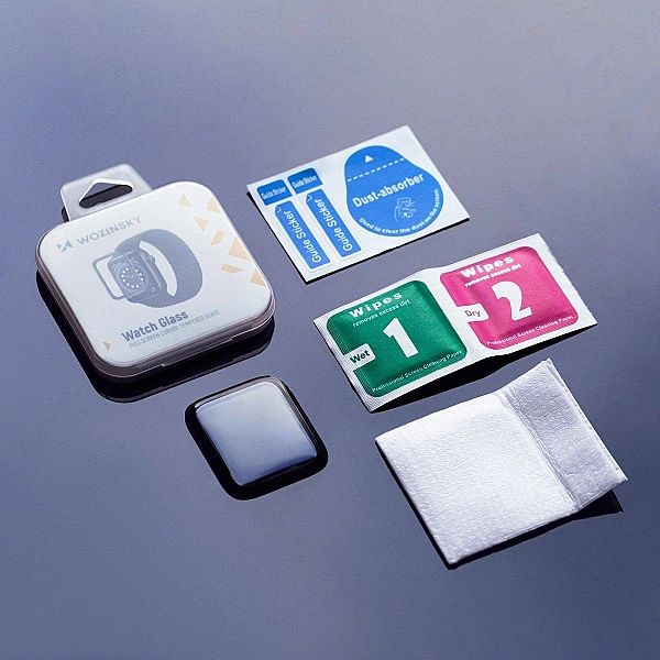 Wozinsky Watch Glass hybrydowe szkło do Apple Watch 7/8/9/45 mm czarny