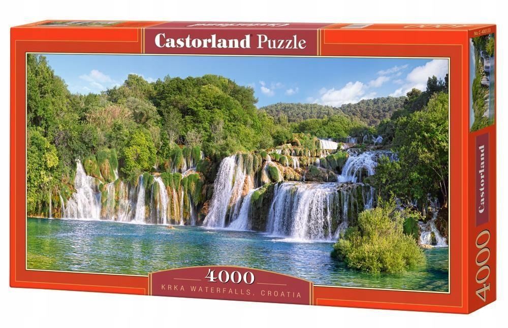 Puzzle 4000 Wodospady Krka - Chorwacja Castor