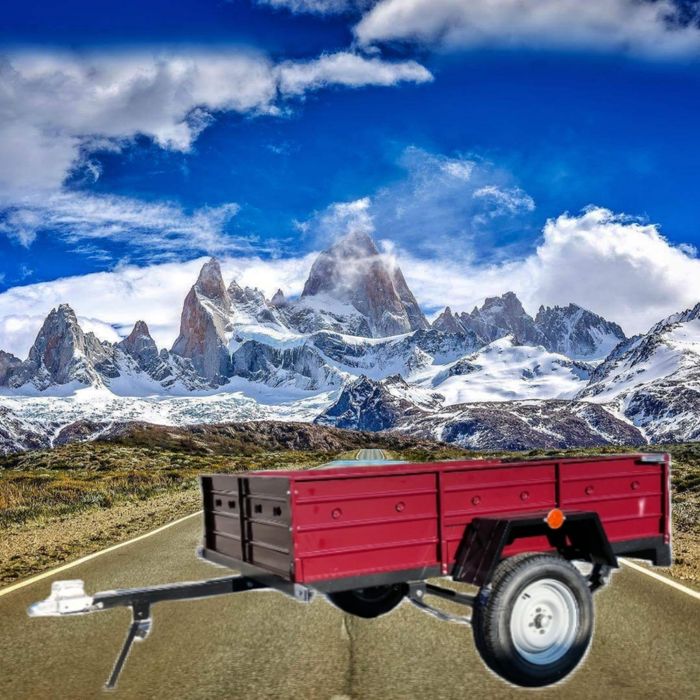 Легковой прицеп усиленный 2300*1300*500 серый с документами 700 кг!