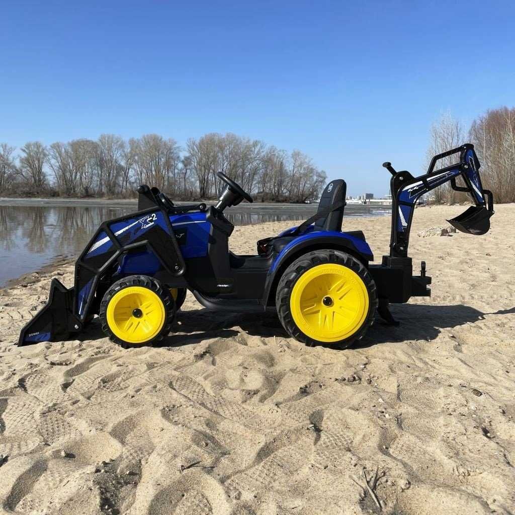 TRAKTOR Koparka NEW HOLLAND 24V 600W Ciągnik Auto Akumulator RC DZIECI
