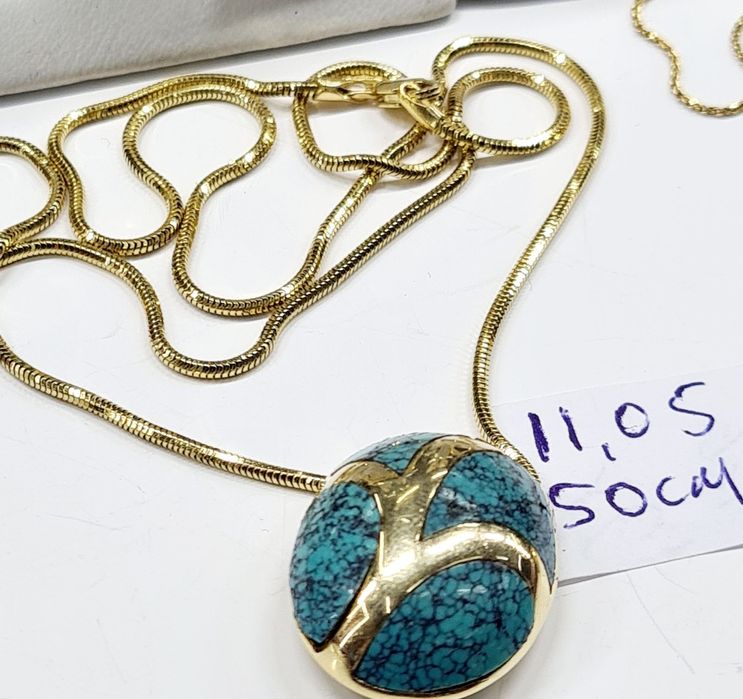 Продам золотые изделия с бирюзой и полудрагоценнымикамнями