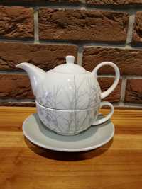 Imbryk filiżanką Home and You Zestaw do herbaty Tea For One porcelana