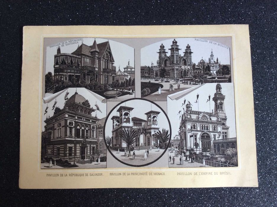 Exposição Universal de 1889. Vários pormenores.