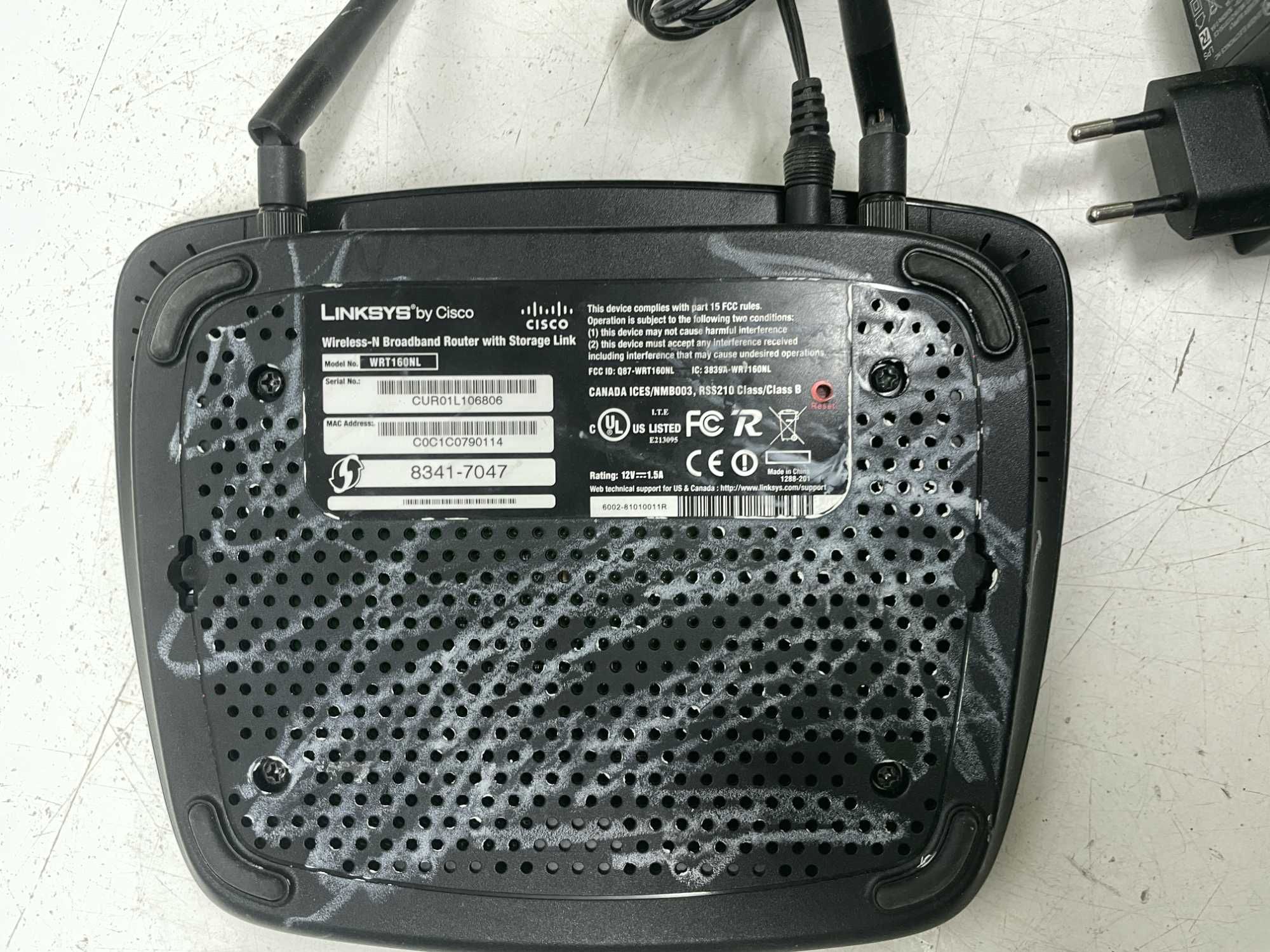 Маршрутизатор Linksys WRT160NL роутер на запчасти