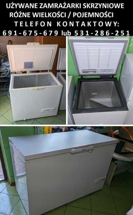 Używane zamrażarki skrzyniowe z gwarancją – możliwość dostawy