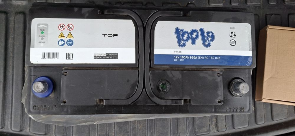Аккумулятор topla tt100 12v 920A