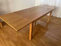 Stół dębowy od 160 cm do 250 cm na 90 cm