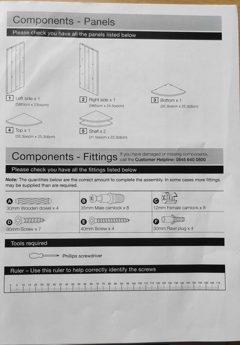 Biała szafka/półka łazienkowa narożna