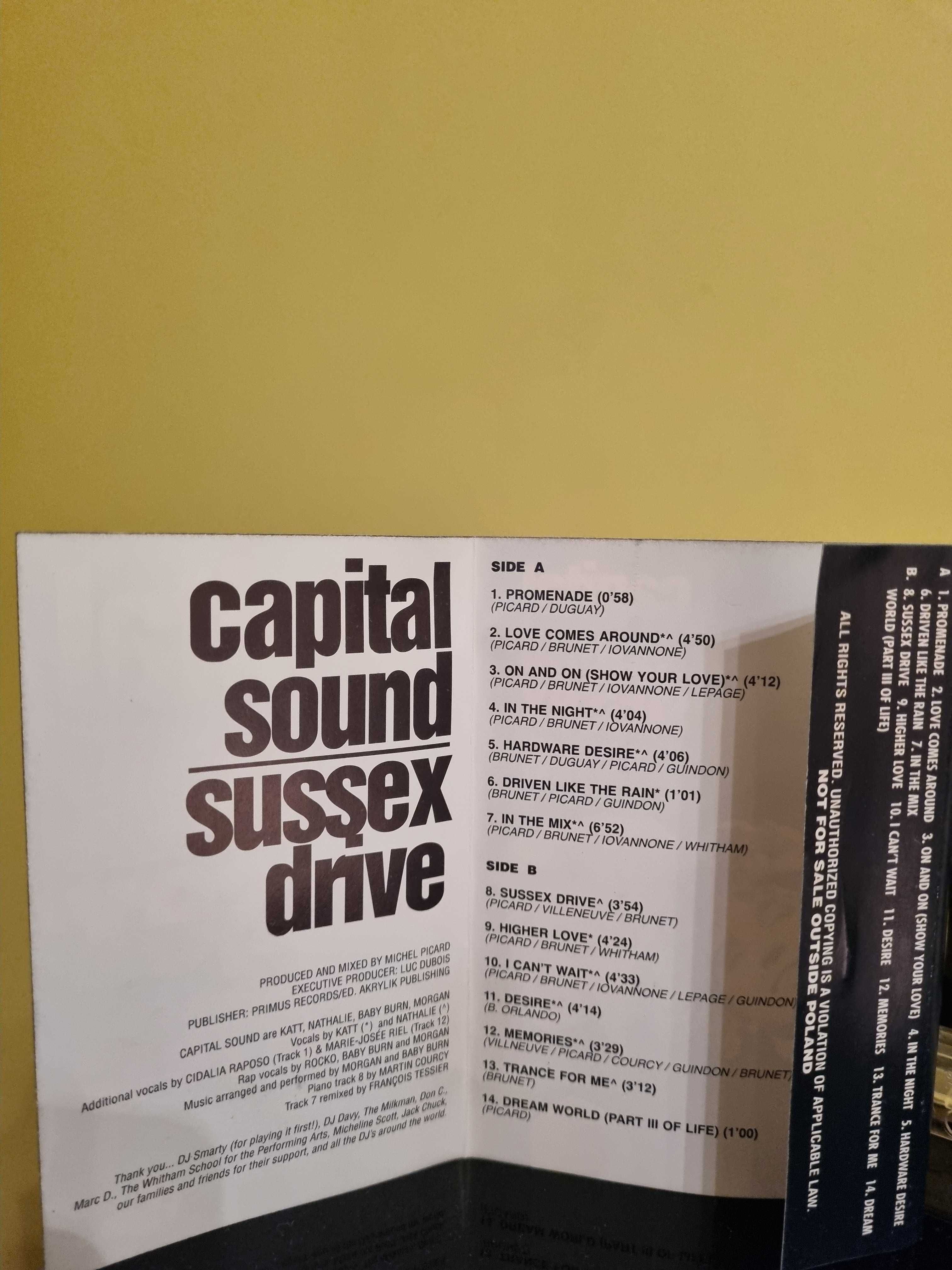 Kaseta Capital Sound – Sussex Drive Eurodance 1994r.
