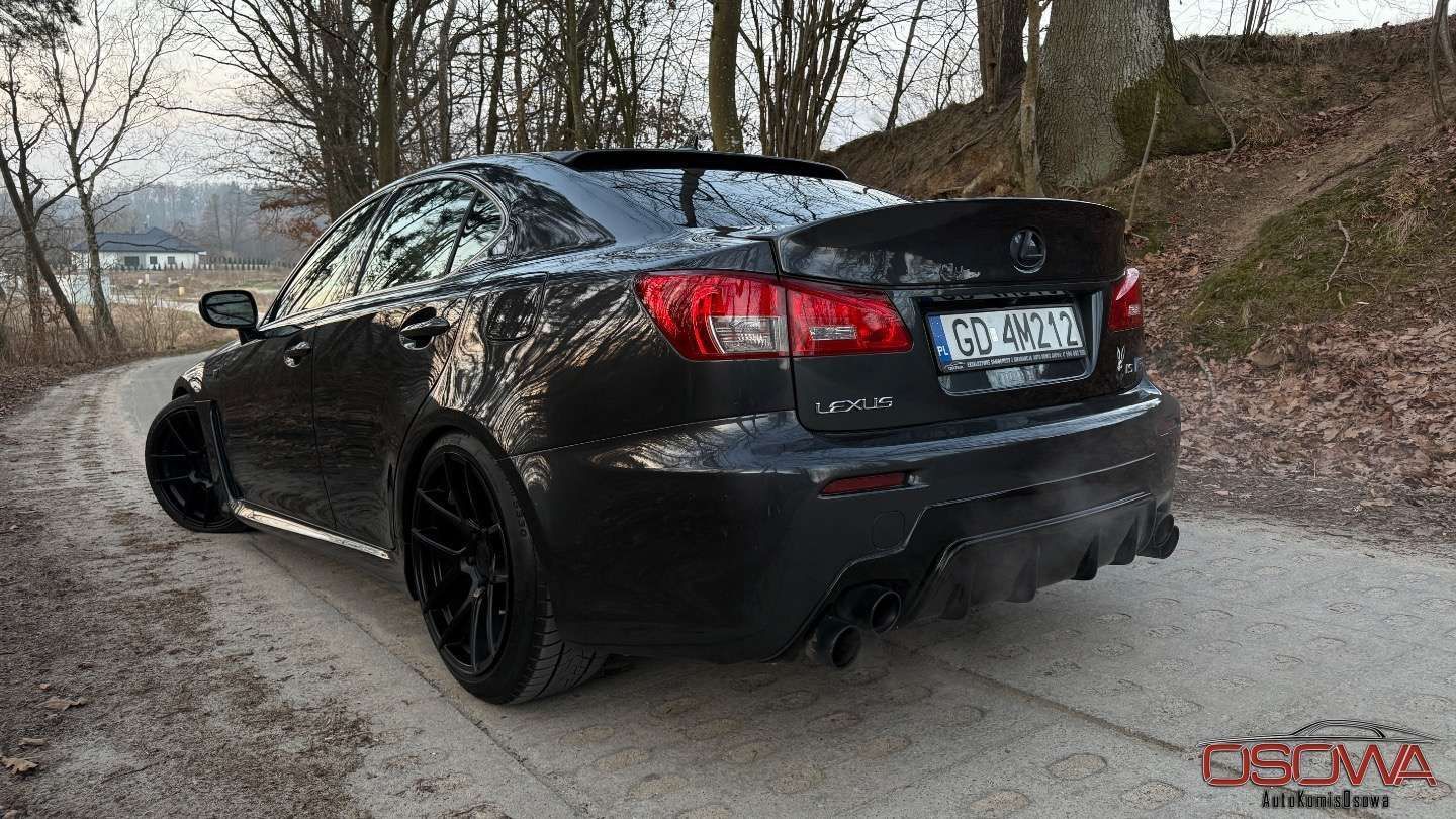Lexus IS ISF 5.0v8 moc 423KM full led obniżona najbogatsza wersja sten idealny