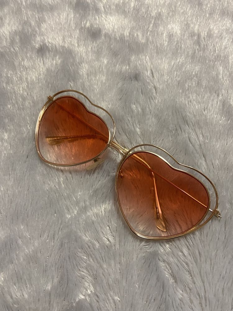 okulary na lato serca vintage coquette
