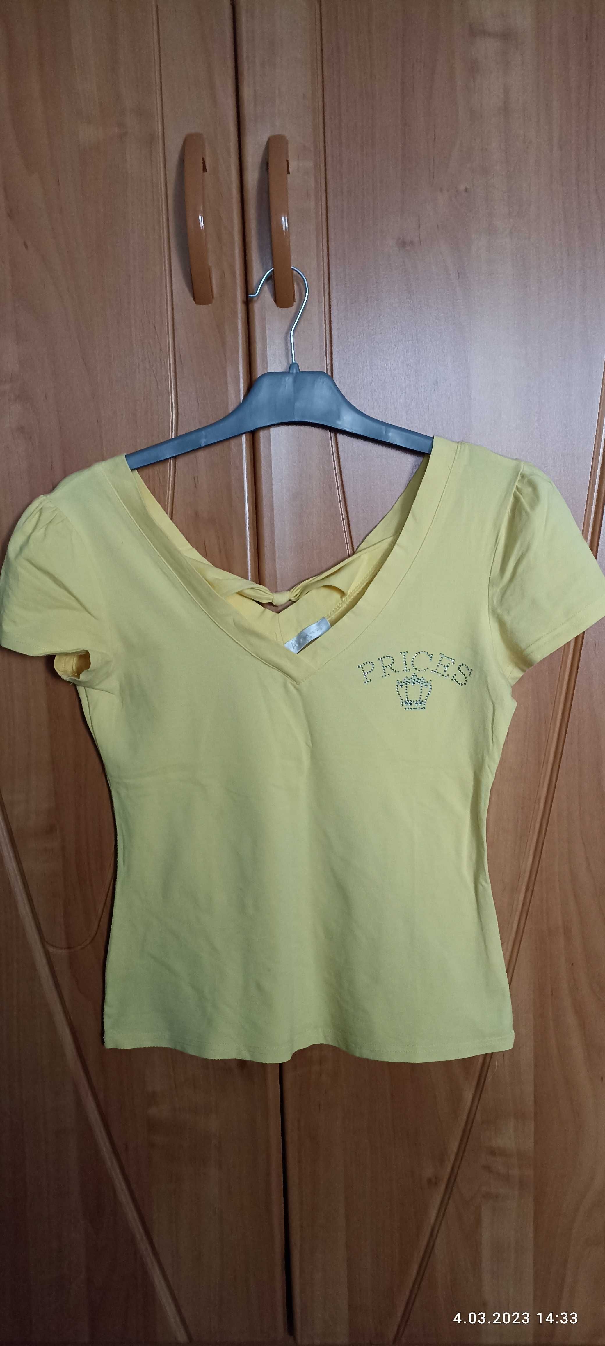 Żółta bluzeczka damska