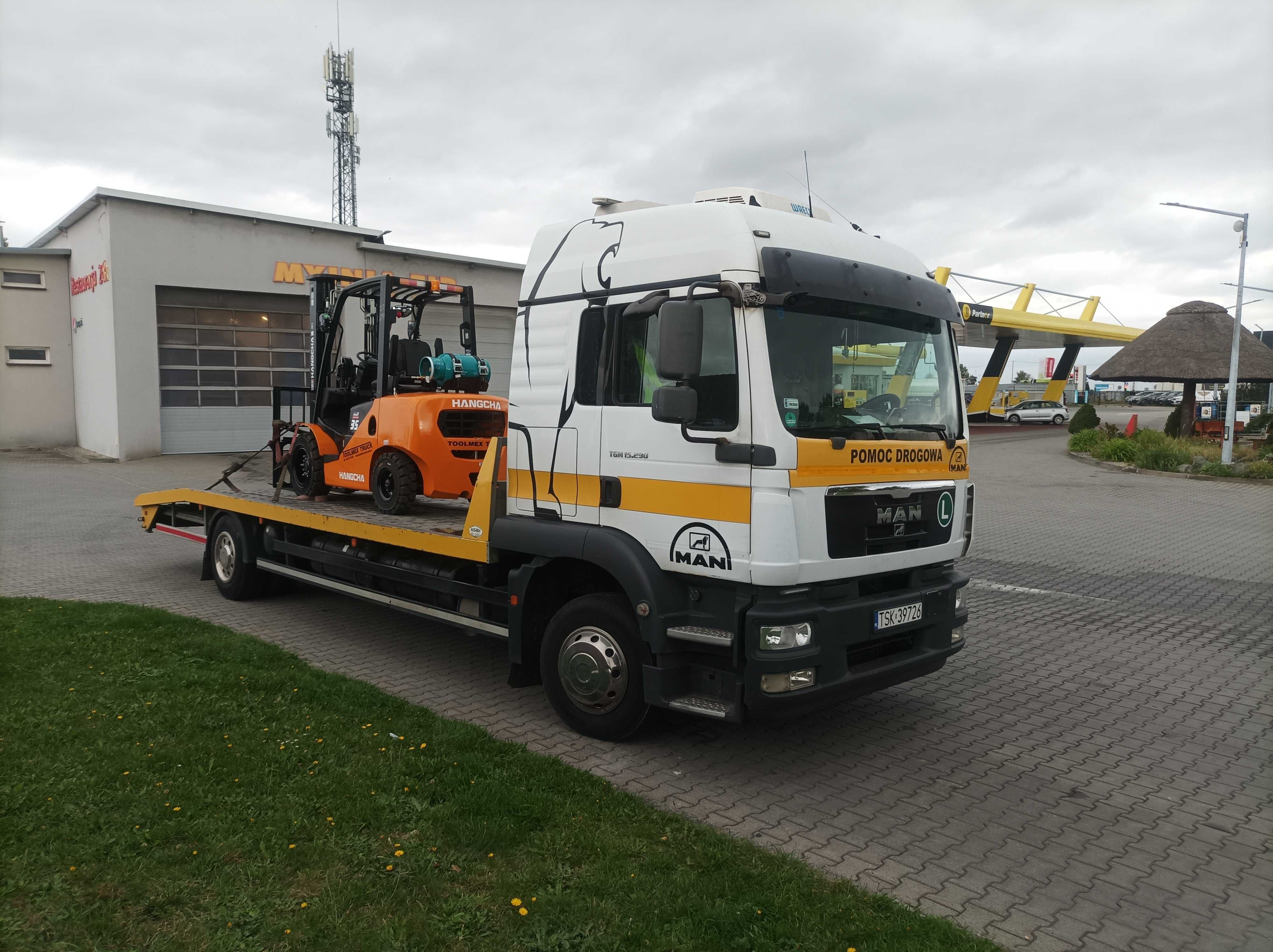 MAN TGM 15.290 auto 8t laweta 2011 rok wciągarka 7,40m