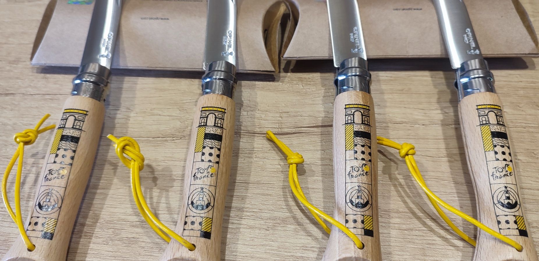 OPINEL Tour De France Black and Yellow ніж колекційний гравірування