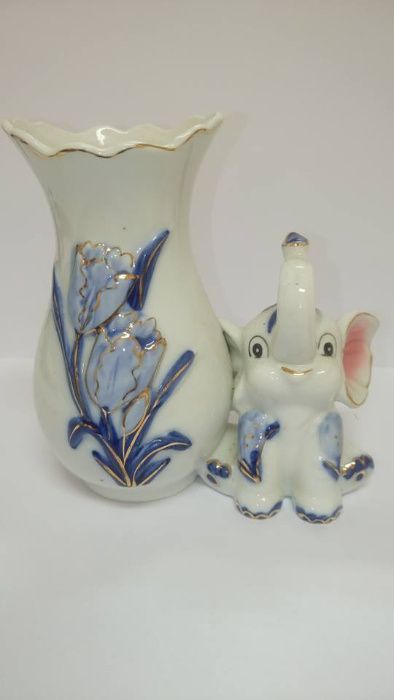 Kolekcjonerska seria. Wazonik z figurką słonika