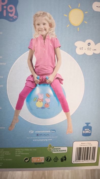 NOWA Piłka do skakania Peppa 45-50 cm