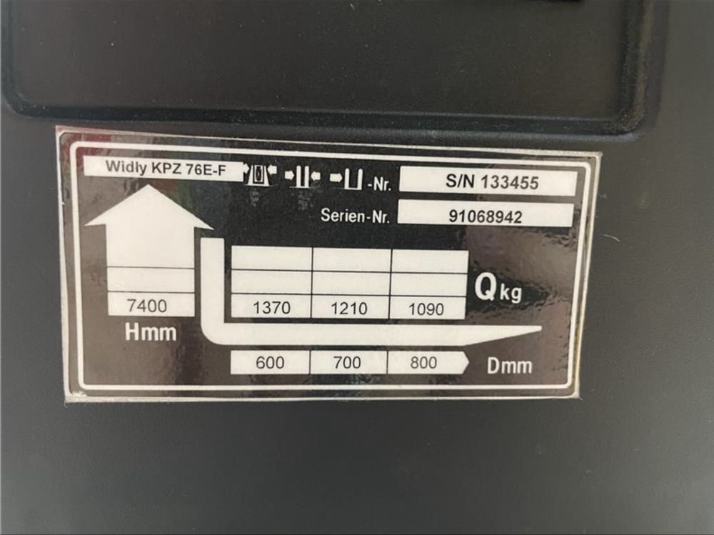 Wózek widłowy elektryczny 2zł/kg