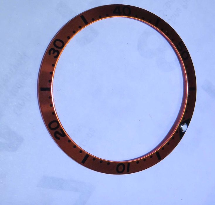 bezel pierscień aluminiowy luna zegarek typu diver