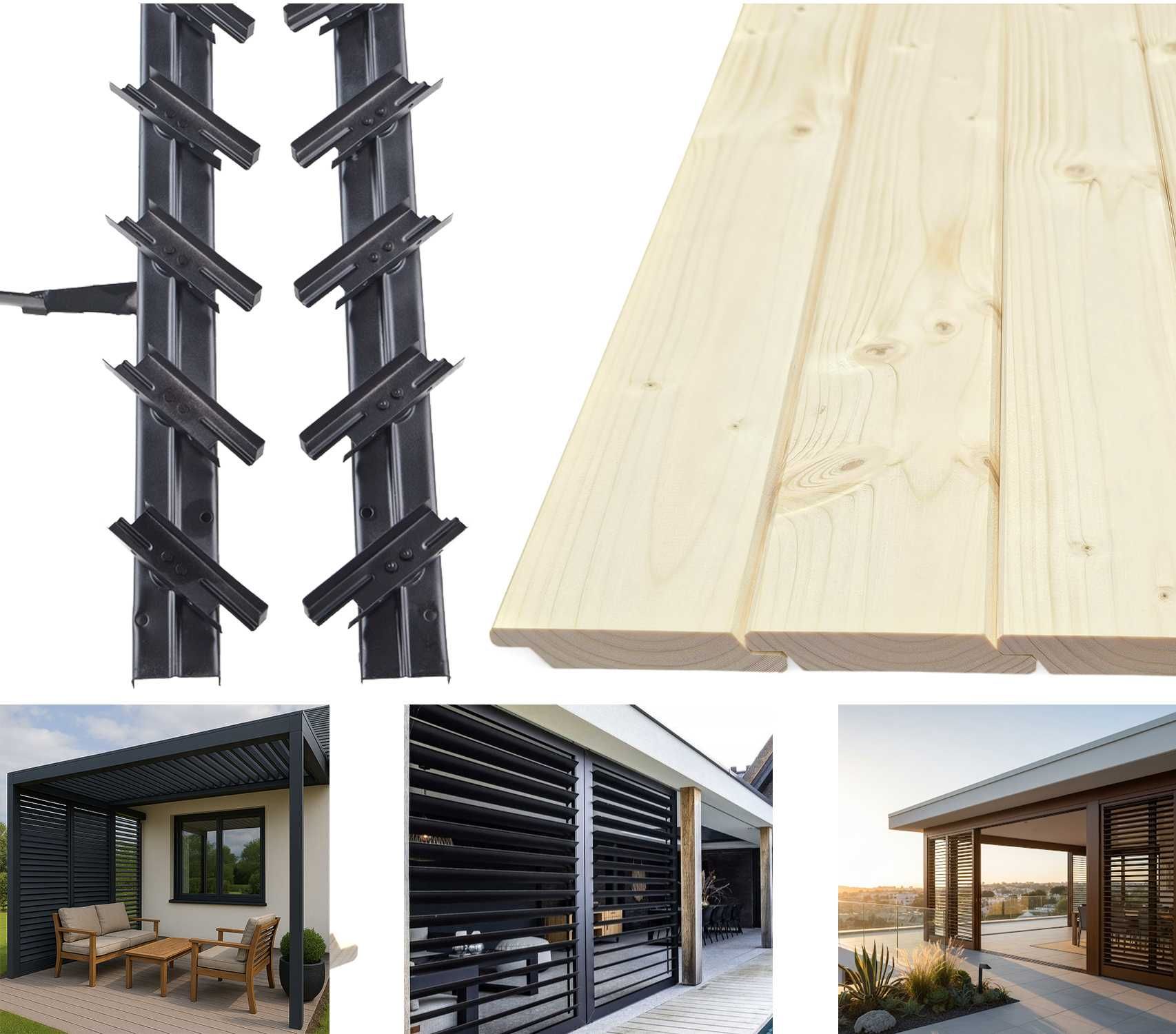 RUCHOME DESECZKI SHUTTERS do mechanizmów ruchomych żaluzji PRODUCENT
