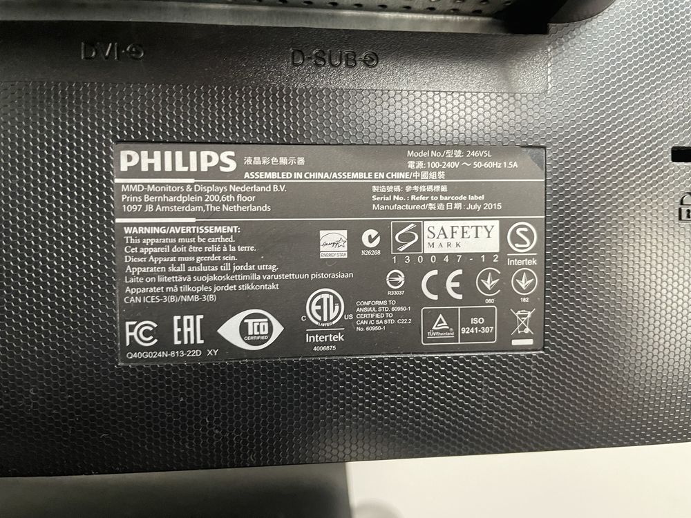 Monitor Philips 246V5L 24’’ 60Hz