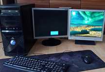 Gotowy do pracy! Zestaw PC + 2 monitory | Windows 10 | Biuro/gry retro