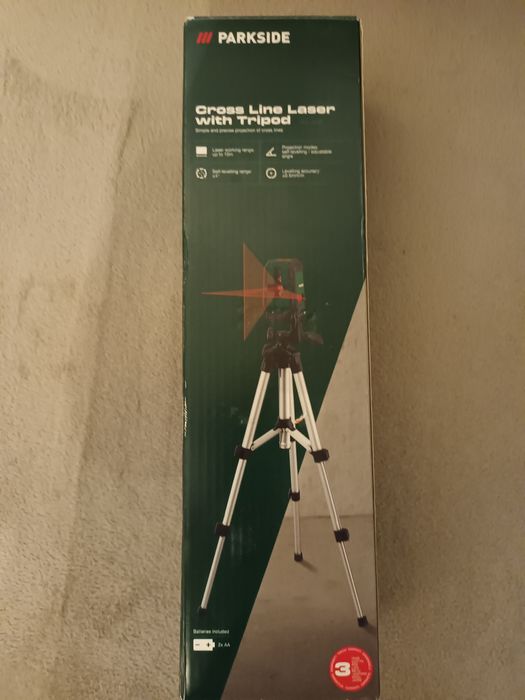 Laser krzyżowy ze statywem PKLL 10 B4 marki PARSIDE