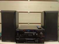 Zestaw stereo KENWOOD, kolumny, pilot