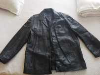 Casaco Cabedal Preto Milestone Homem L/XL c/portes