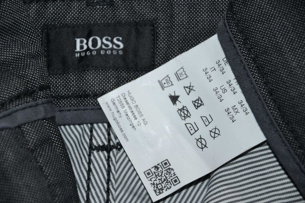 HUGO BOSS Maine3-10 Regular Spodnie Męskie 34/34 Super Stan Bawełna
