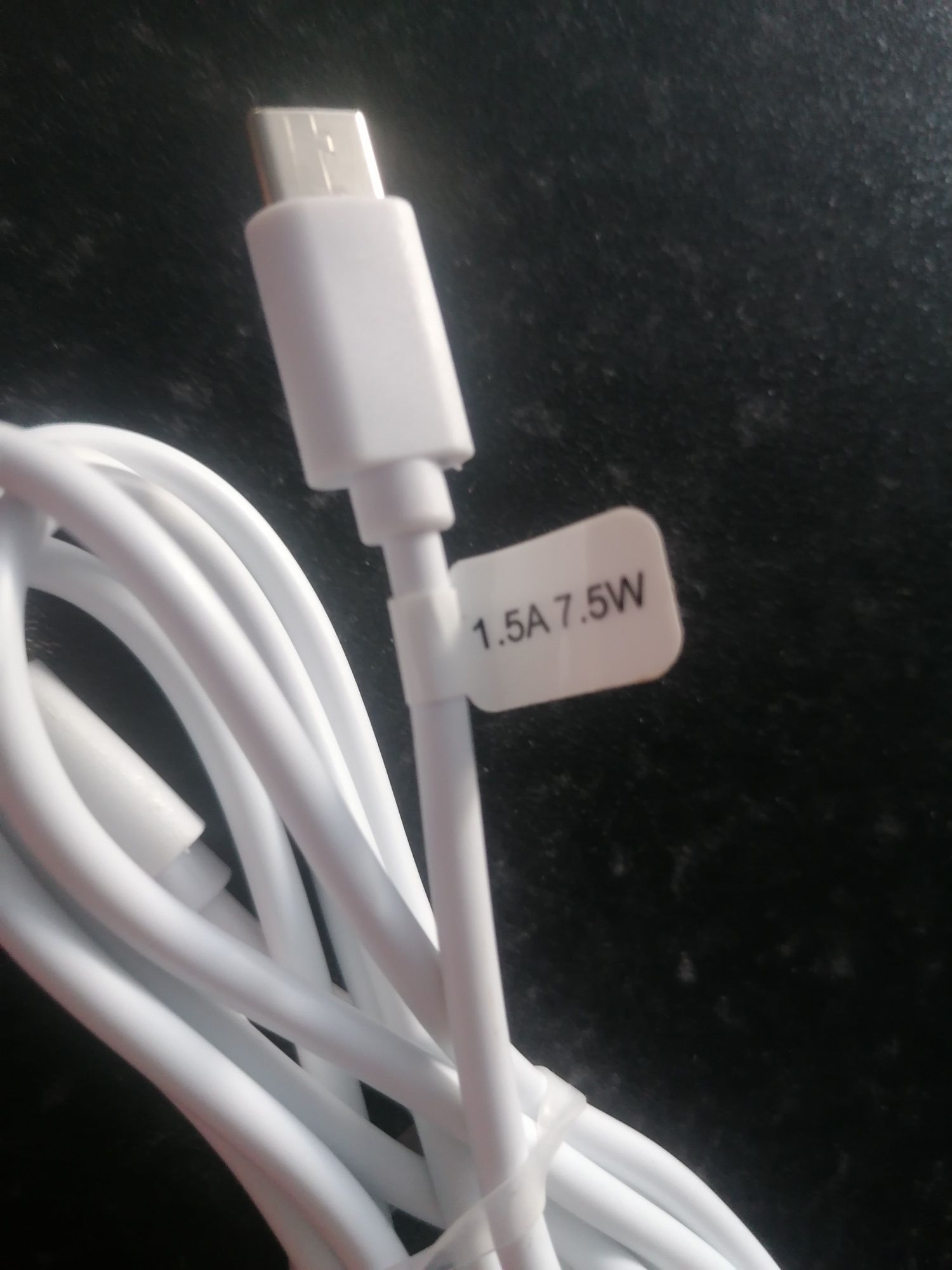 Kabel USB typ C biały 125cm, 10 sztuk za 40 zł
