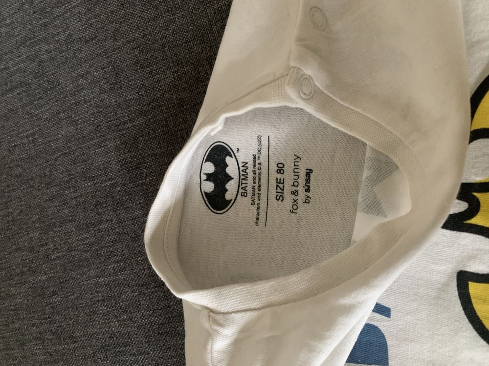 Komplet batman koszulka spodnie z materiału 80
