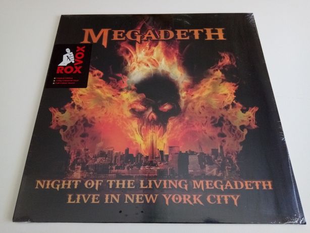 Disco Vinil LP(Red) Megadeth ‎– Night Of The Living Megadeth-Live Novo