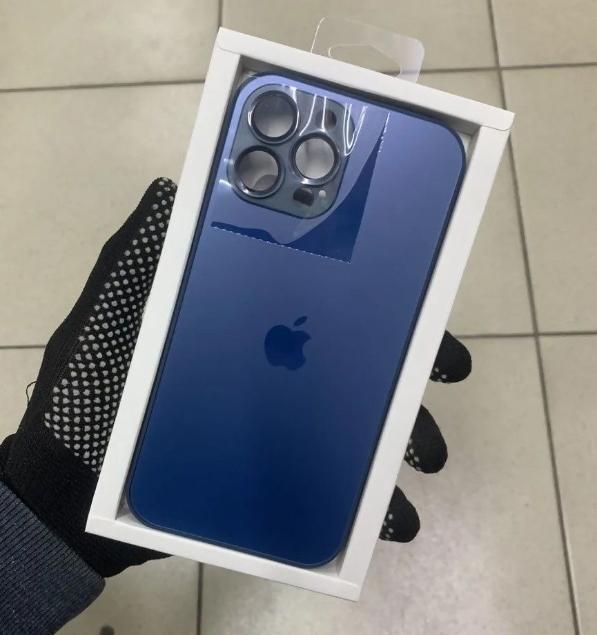 Чехол на iPhone 12 Pro Max, скляний 11 Айфон про макс Glass case