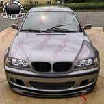 LIP SPOILER FRONTAL BMW E46 LOOK CSL (BLACK GLOSS) - Plástico
