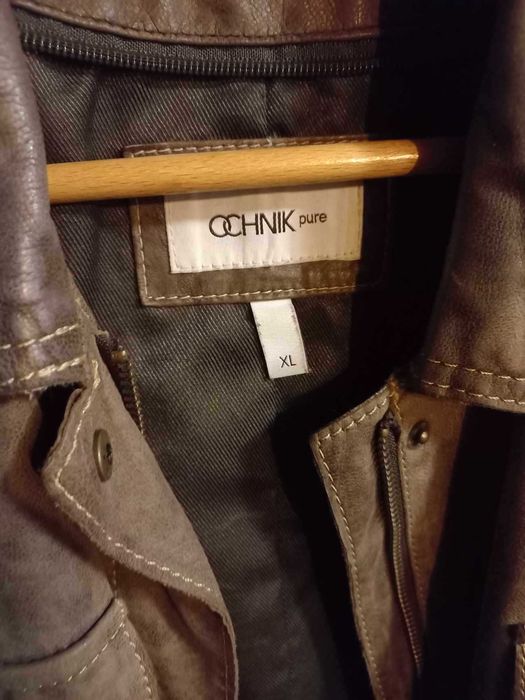 Kurtka skórzana Ochnik XL brązowa