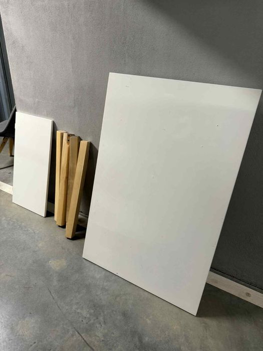 Krzesla 4 szt + stol skladany 120x160 80cm