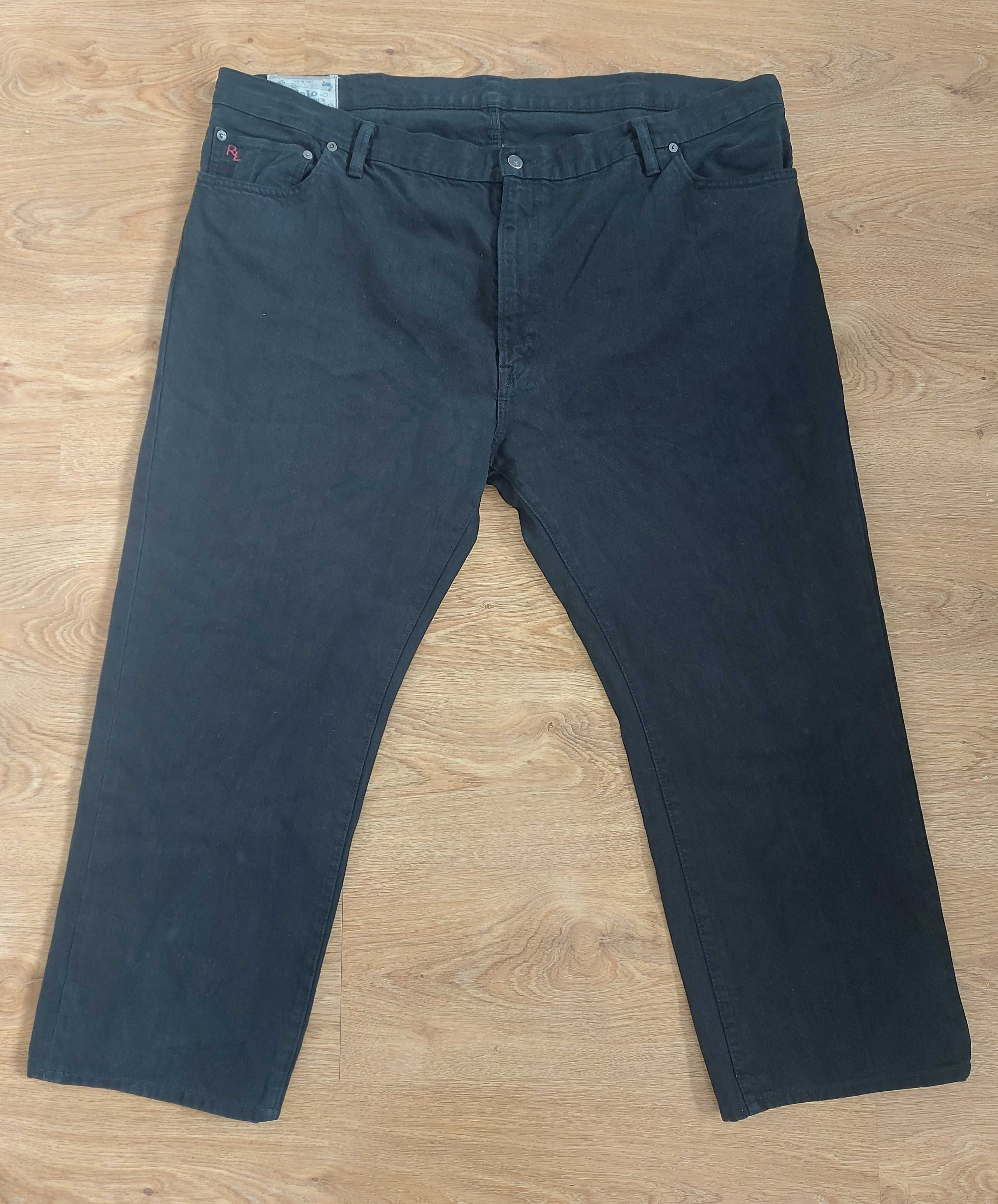 Polo Ralph Lauren Hudson Black jeansy czarne męskie bawełna 3XL 46/30