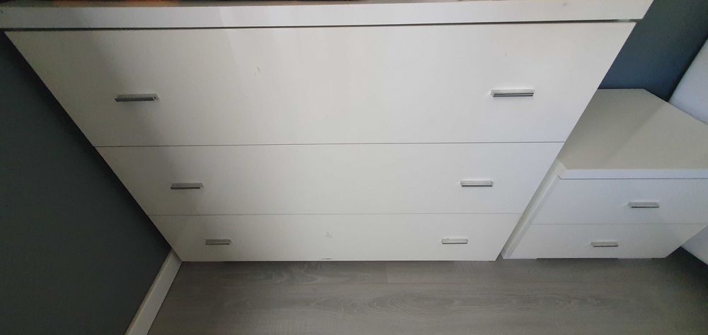 Cómoda lacada Lux MontBlanc (107x44,5x80,5 cm)