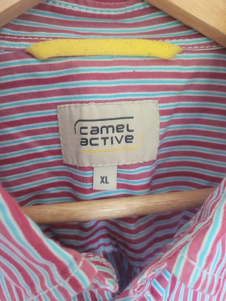 Biało czerwona koszula Camel active