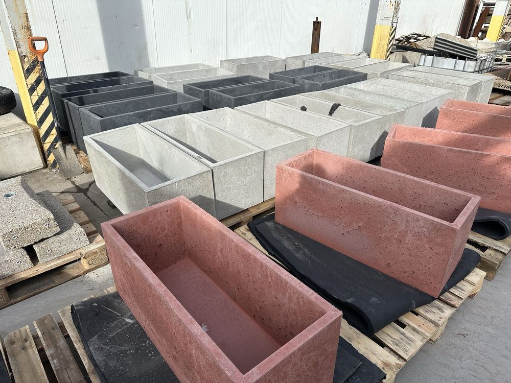 Donica Betonowa 100x40x40 cm Producent Zbrojona, Impregnowana.