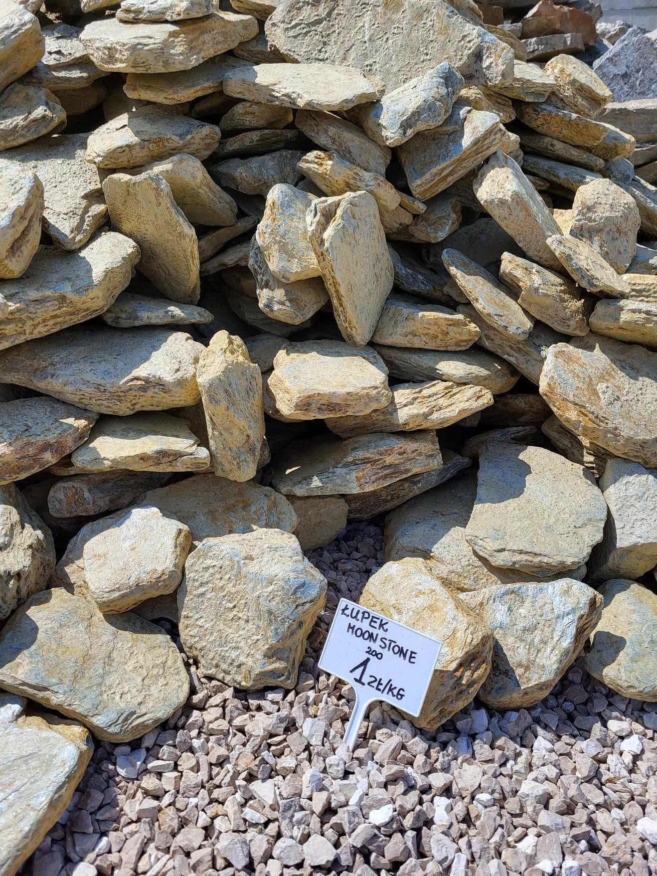 Łupek moon stone 200 Duże bryły głazy szpilki Kamienie ogrodowe