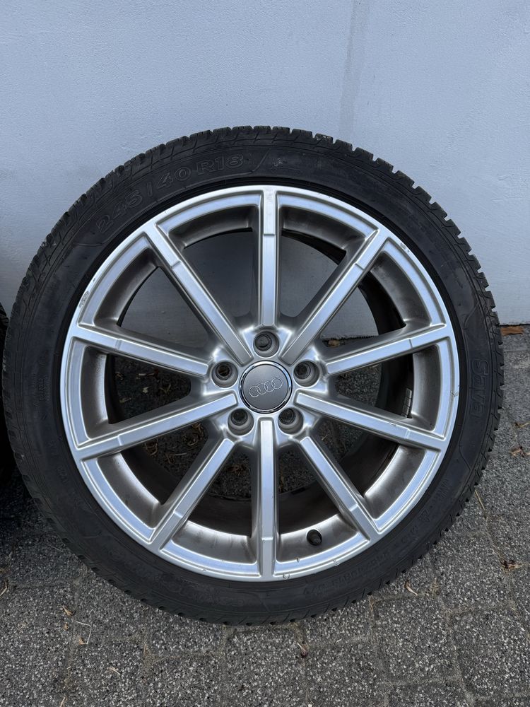 Opony zimowe z felgami 245/40 R18, Audi A4, A6.