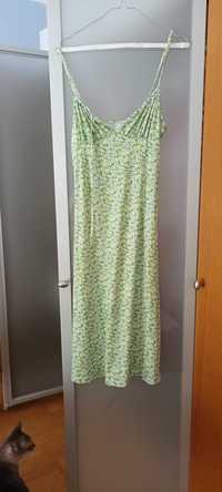 Vestido Shein Verde Florzinhas