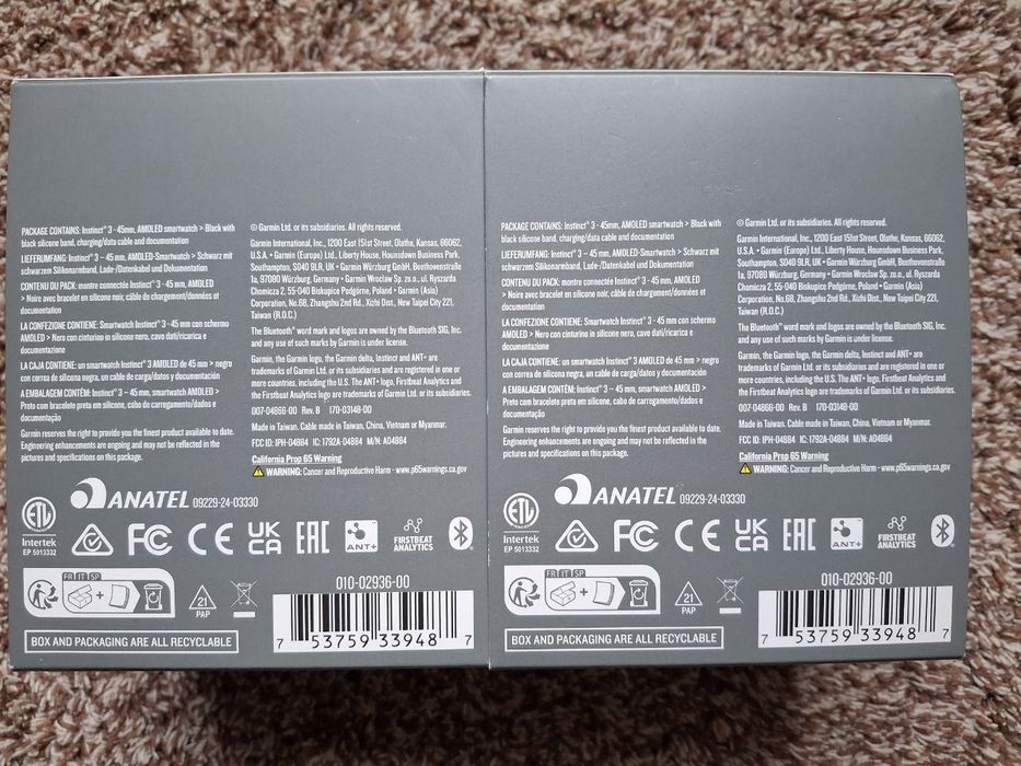 Смарт годинник Garmin instinct 3 45mm AMOLED (010-02936-00)